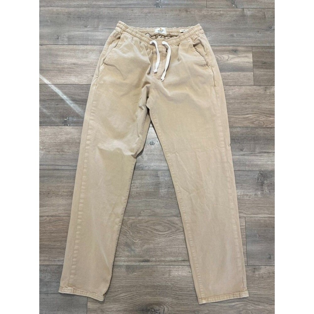 Marine Layer Men's Light Khaki Drawstring Chinos